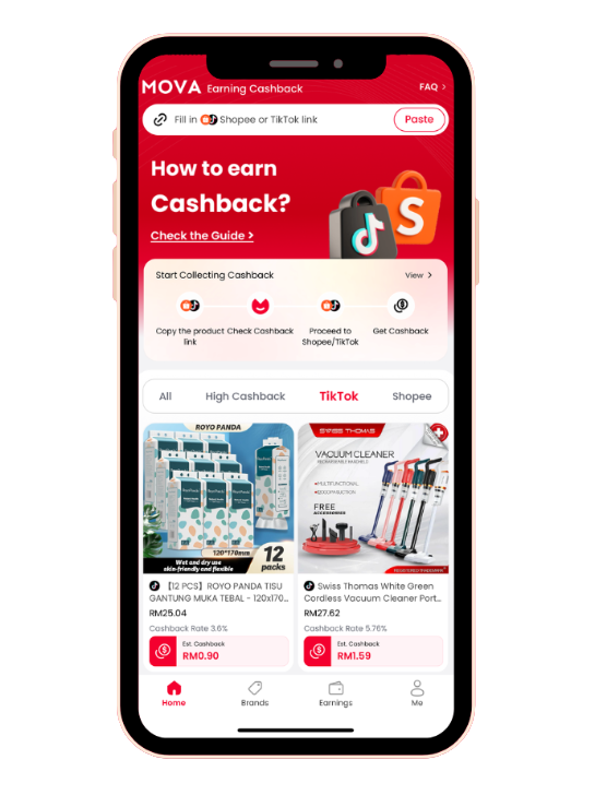 MOVA Cashback App